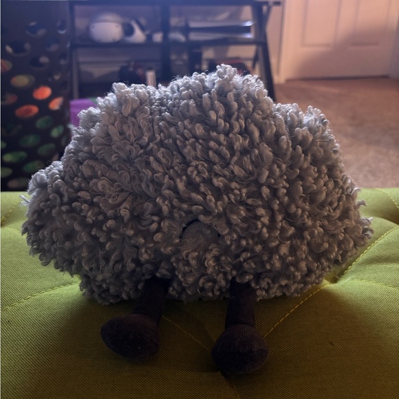 Jellycat Gray Curly Plush Sheep Toy
